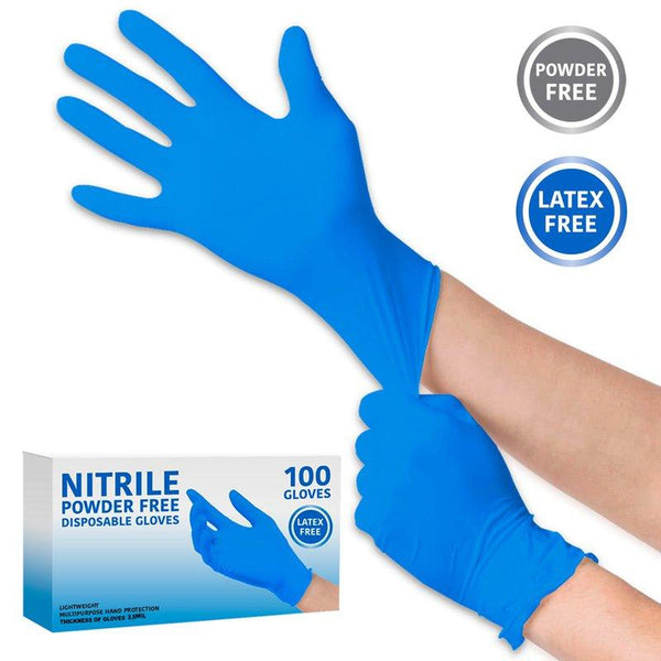 Disposable Nitrile Gloves (100 Pcs)
