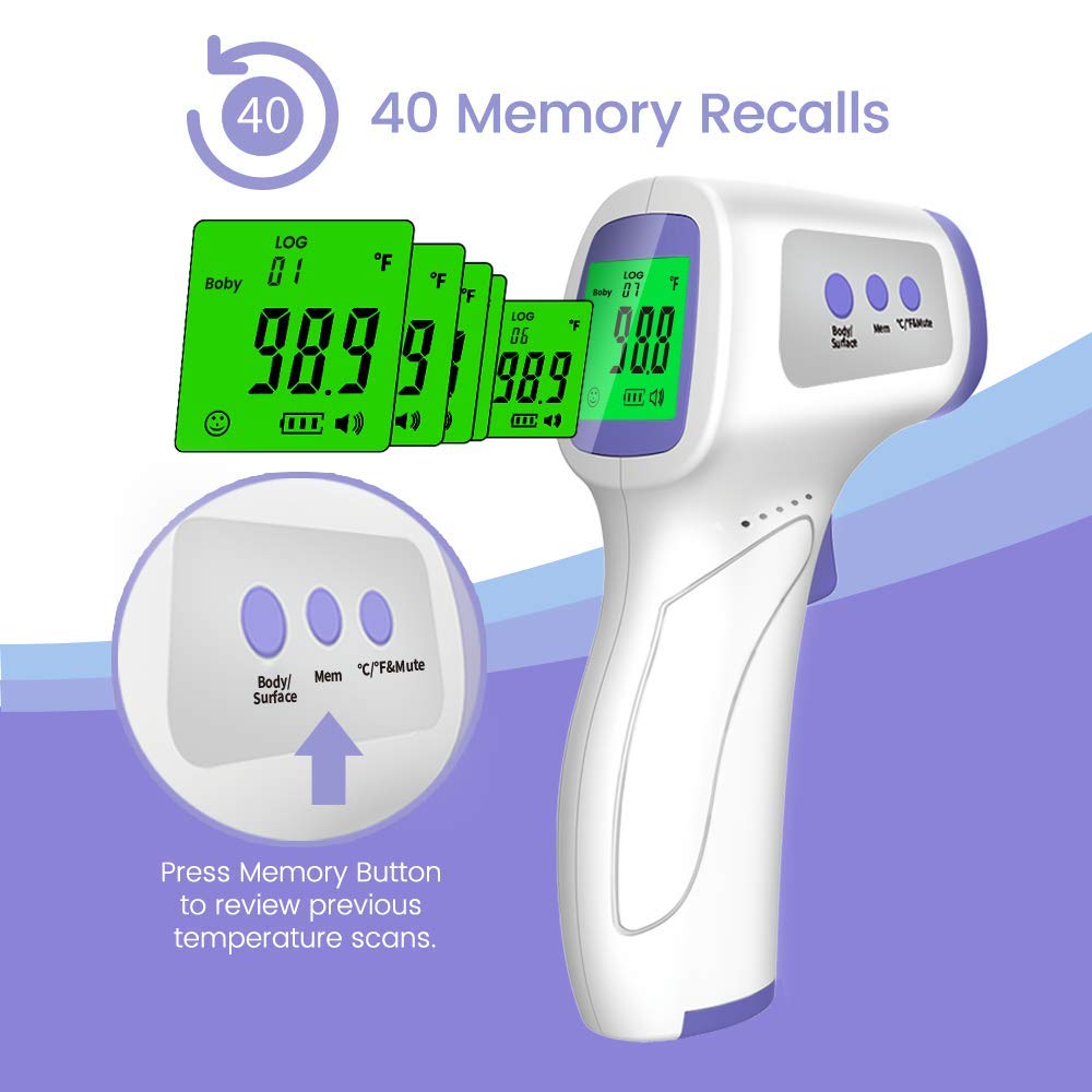Non-Contact Infrared Forehead Thermometer
