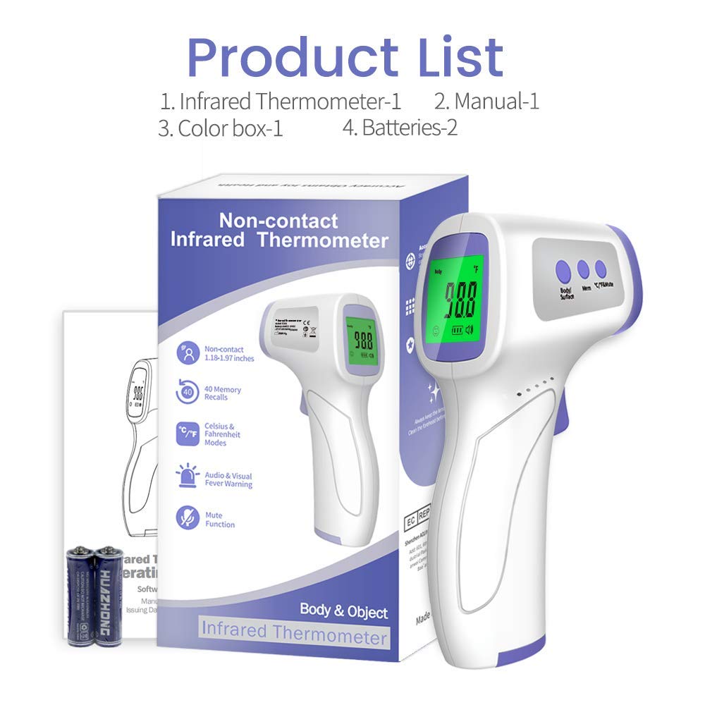 Non-Contact Infrared Forehead Thermometer